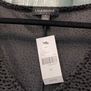 Lane Bryant velvet accent swing tank NWT